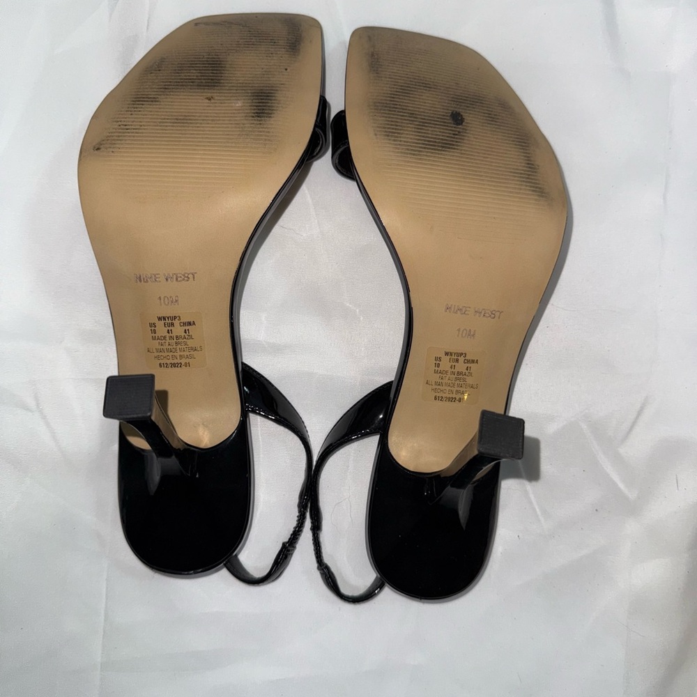 Nine West Black Women's Sandals, Heels SZ 10 M - Picture 9 of 9